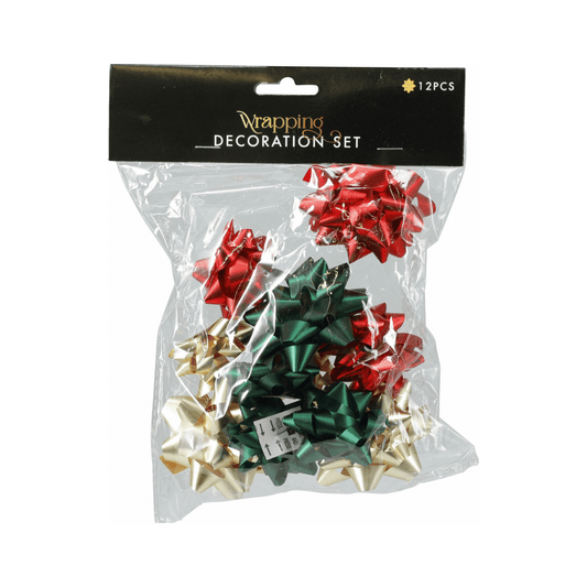 Alpha 55 Set de 12 Étoiles de Bolduc – Décoration Cadeaux