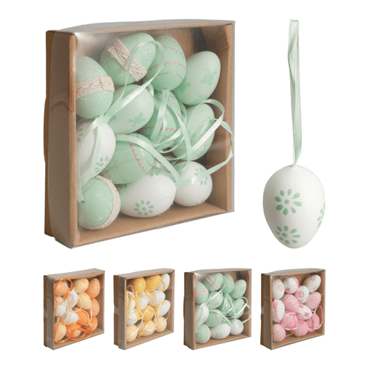 Alpha 55 Set de 12 œufs à suspendre – Décoration Pâques