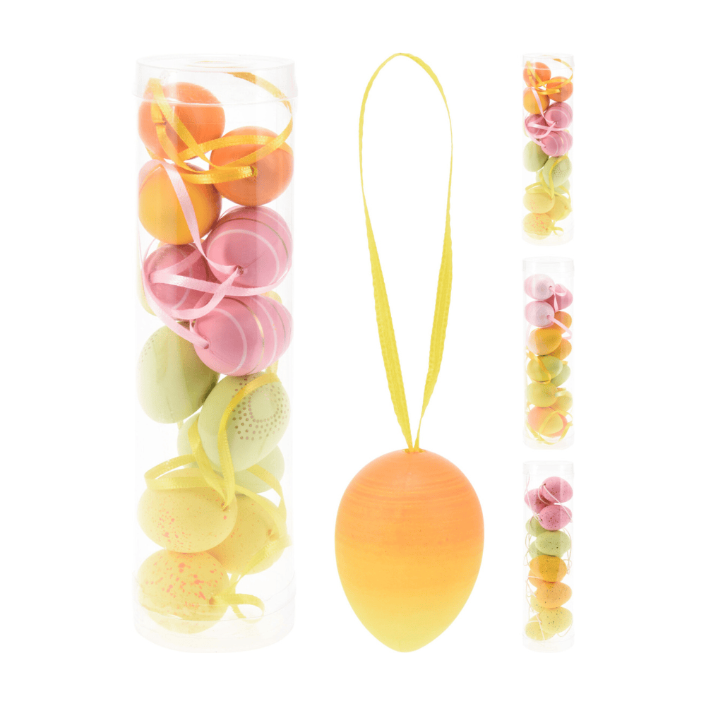 Alpha 55 Set de 12 œufs suspendus – Décoration Pâques