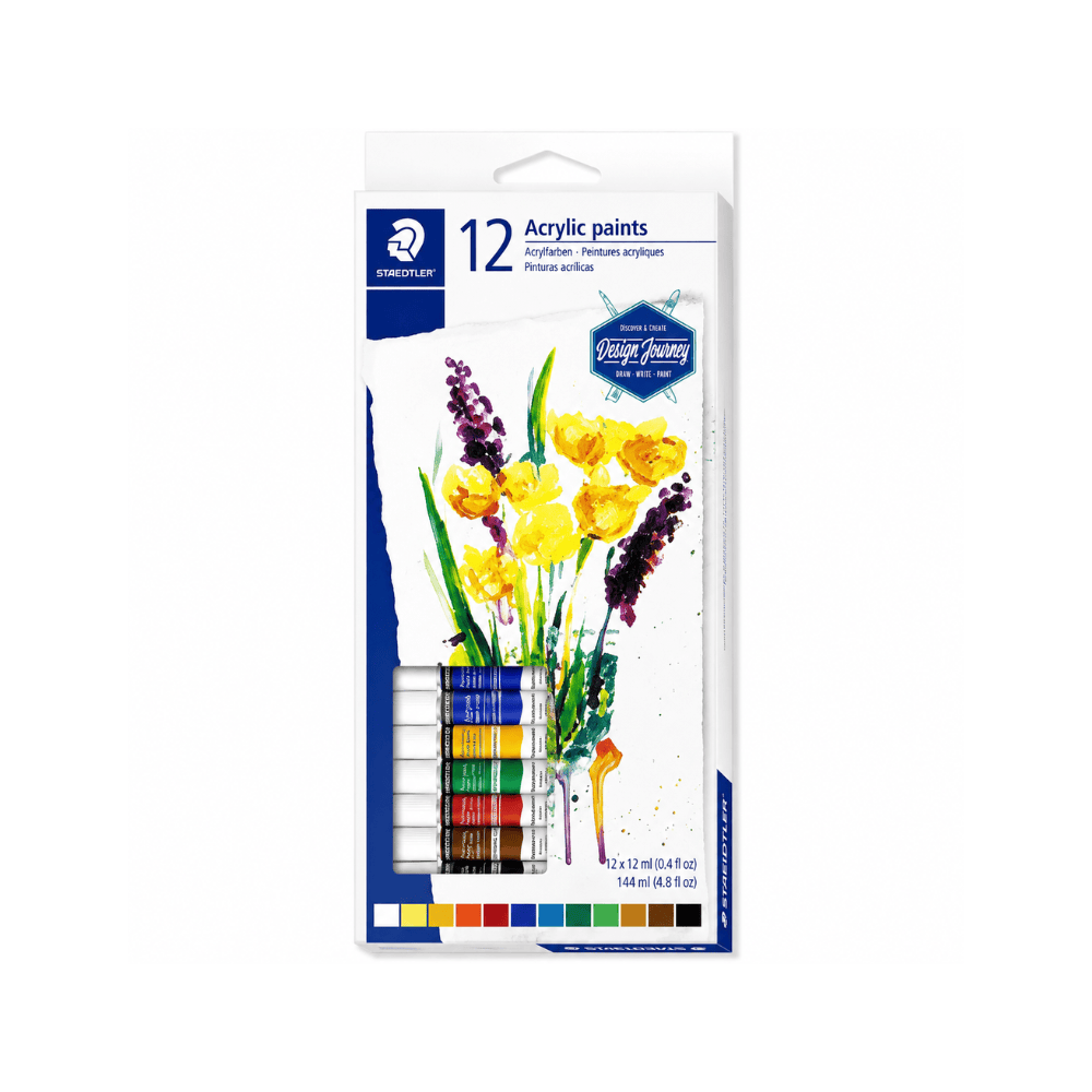 Alpha 55 Set de 12 Peintures Acryliques STAEDTLER Design Journey