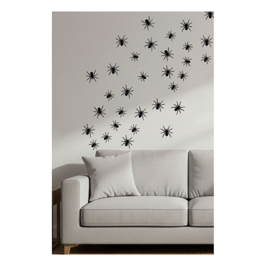 Alpha 55 Set de 12 Stickers Araignée 10 cm – Décoration Halloween