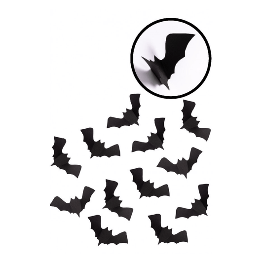 Alpha 55 Set de 12 Stickers Chauve-Souris 15 cm – Halloween