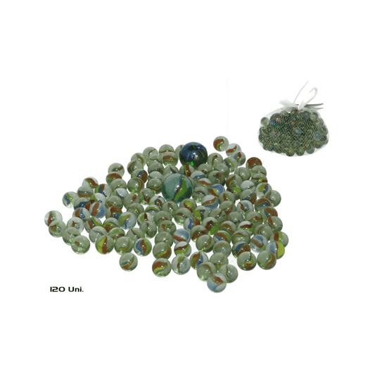 Alpha 55 Set de 120 billes + 2 boulets en verre – Jeu classique
