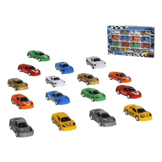 Alpha 55 Set de 16 voitures à friction – Jouets enfants