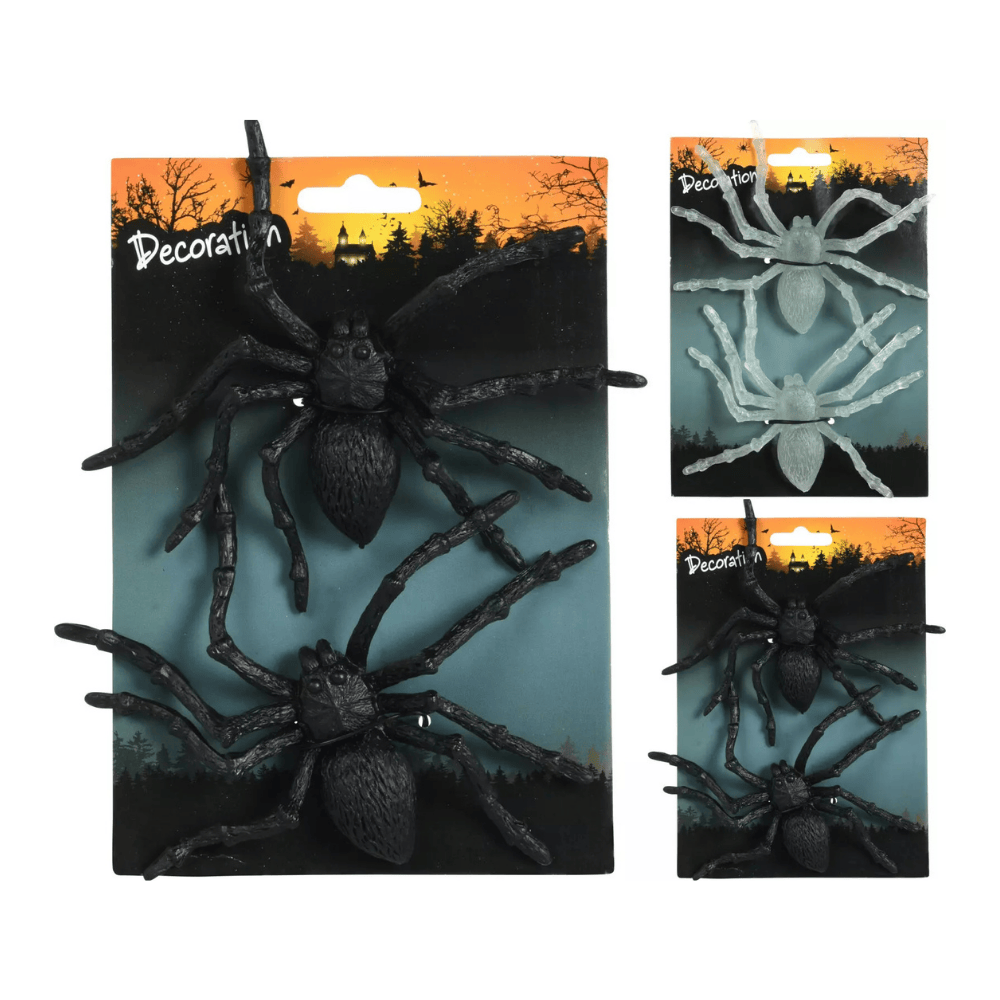 Alpha 55 Set de 2 Araignées 13 cm – Décoration Halloween
