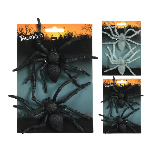 Alpha 55 Set de 2 Araignées 13 cm – Décoration Halloween