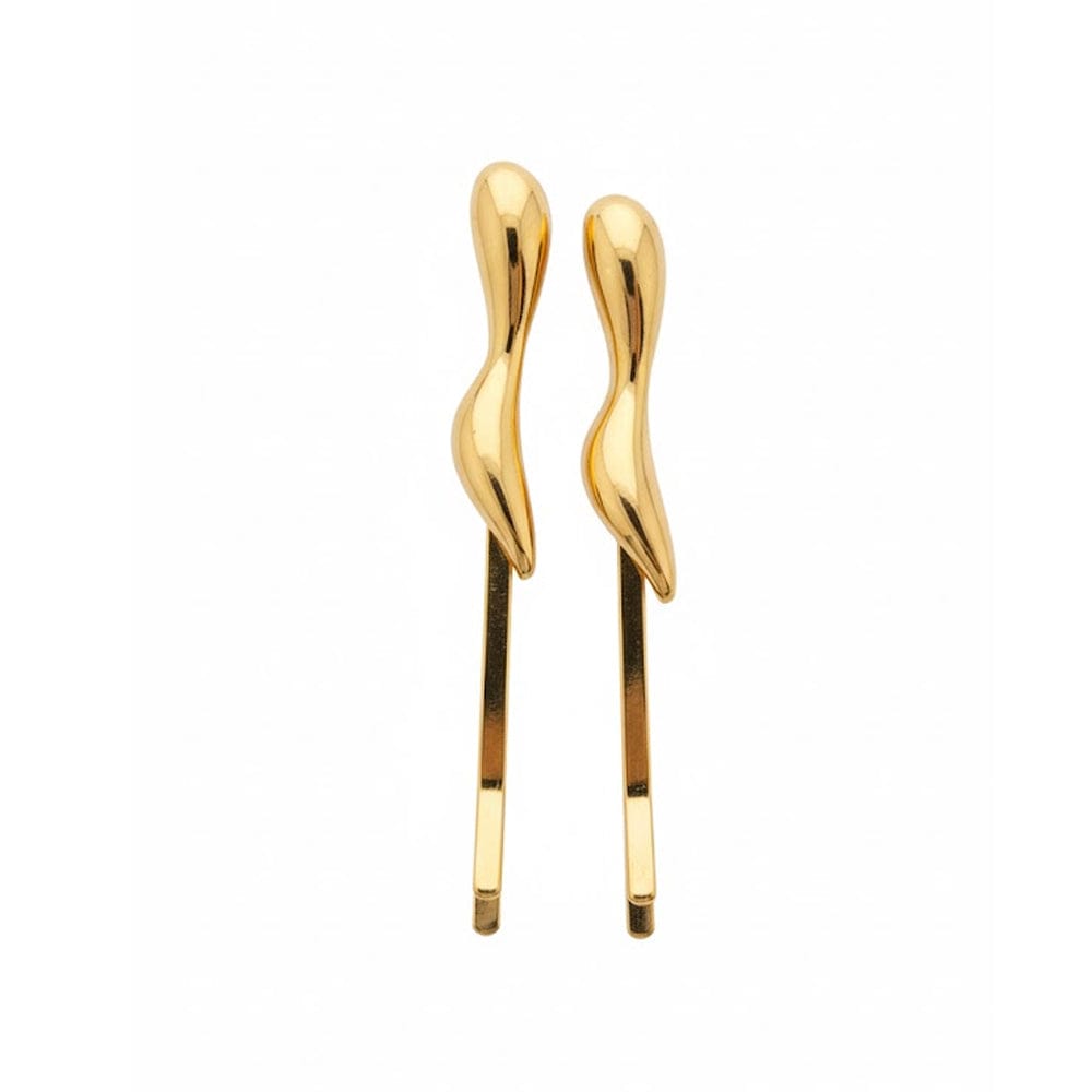 Alpha 55 Set de 2 barrettes métal fines – Élégance discrète