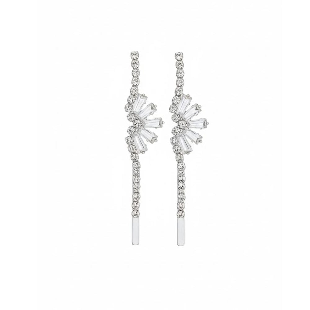 Alpha 55 Set de 2 barrettes strass couronne – Élégance royale