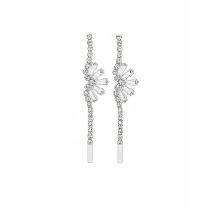Alpha 55 Set de 2 barrettes strass couronne – Élégance royale
