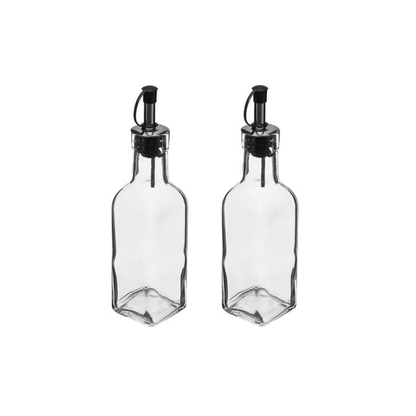 Alpha 55 Set de 2 bouteilles huile et vinaigre 0,16L verre
