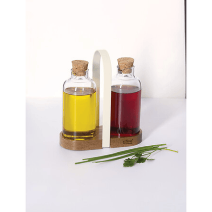Alpha 55 Set de 2 bouteilles huile vinaigre Harmony acacia