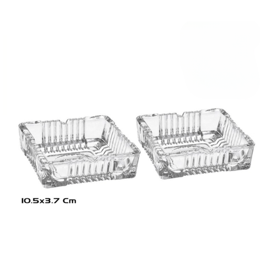 Alpha 55 Set de 2 cendriers en verre – Résistants