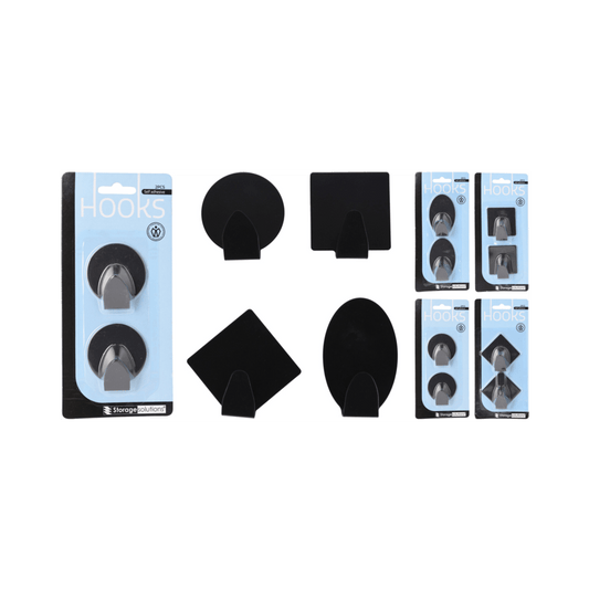 Alpha 55 Set de 2 crochets Adhésifs en inox