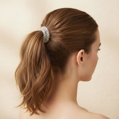 Alpha 55 Set de 2 élastiques perles – Accessoire cheveux élégant