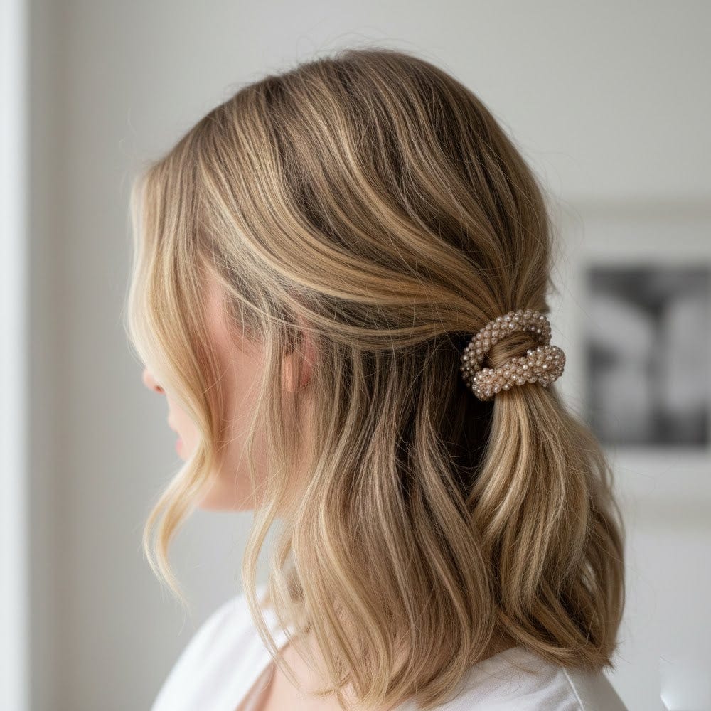 Alpha 55 Set de 2 élastiques perles – Accessoire cheveux élégant