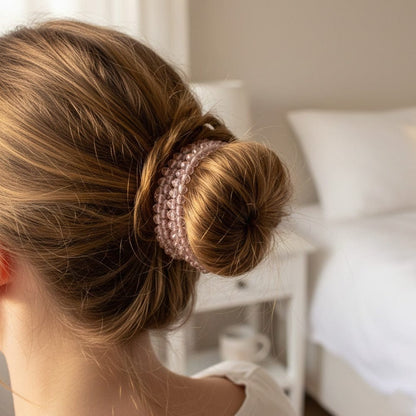 Alpha 55 Set de 2 élastiques perles – Accessoire cheveux élégant