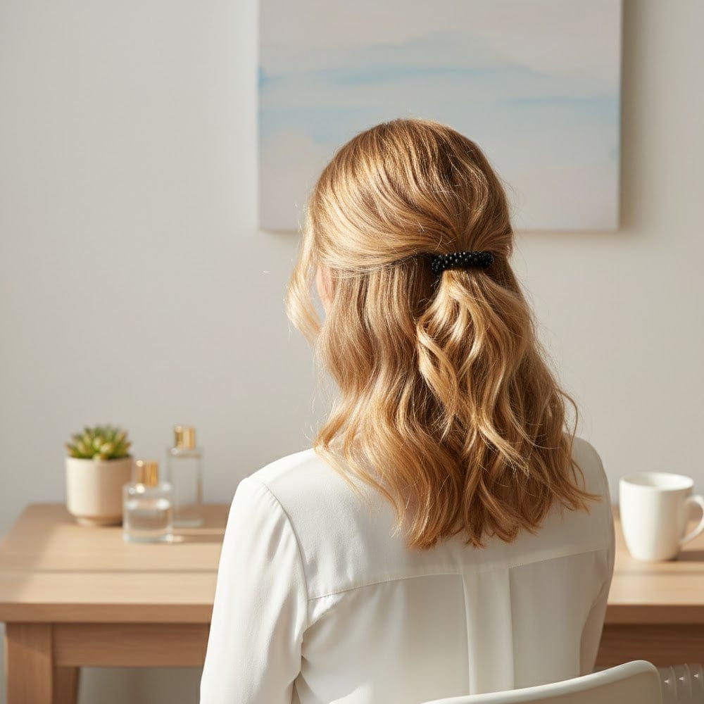 Alpha 55 Set de 2 élastiques perles – Accessoire cheveux élégant
