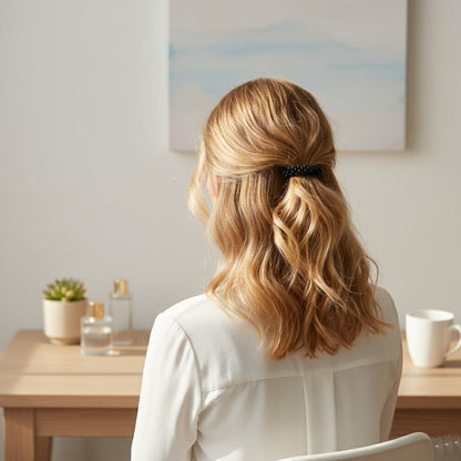 Alpha 55 Set de 2 élastiques perles – Accessoire cheveux élégant