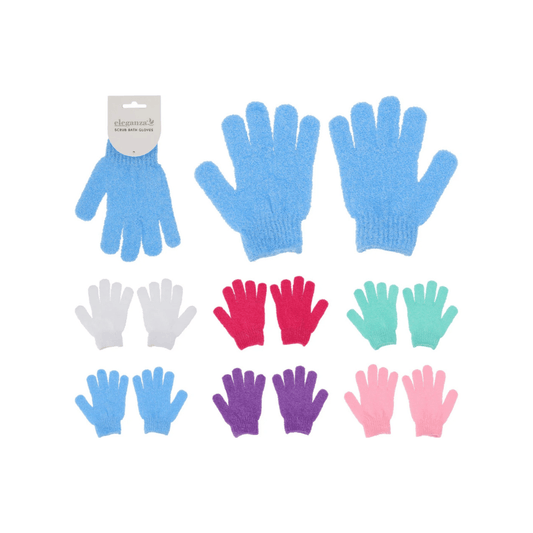 Alpha 55 Set de 2 Gants de Bain en Nylon