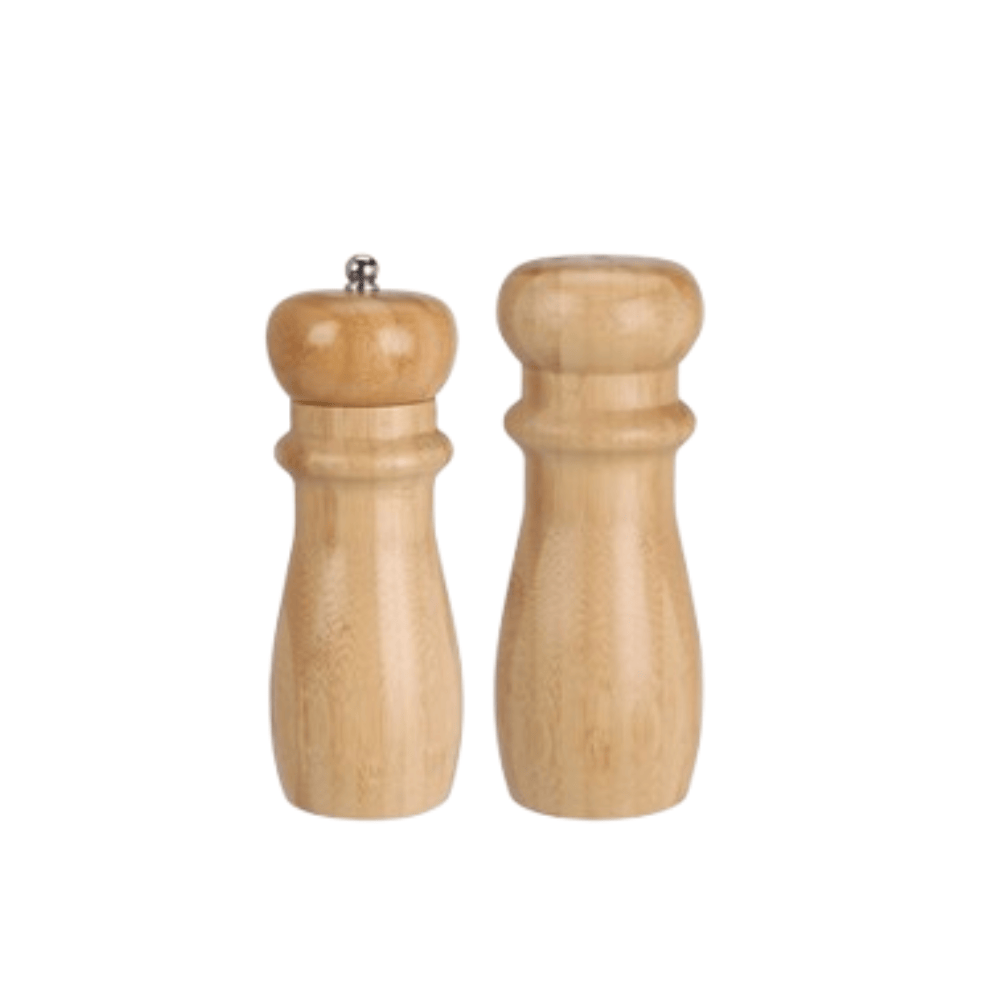 Alpha 55 Set de 2 moulins poivre sel en bambou naturel
