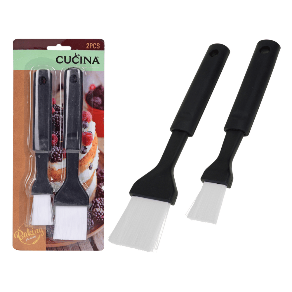 Alpha 55 Set de 2 Pinceaux en Silicone Noirs – Cuisine