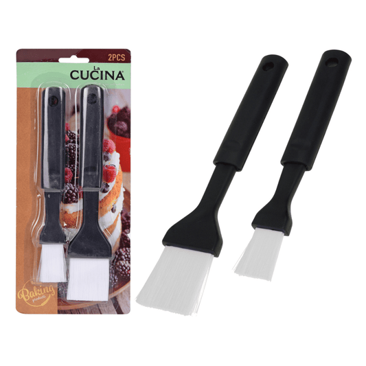 Alpha 55 Set de 2 Pinceaux en Silicone Noirs – Cuisine