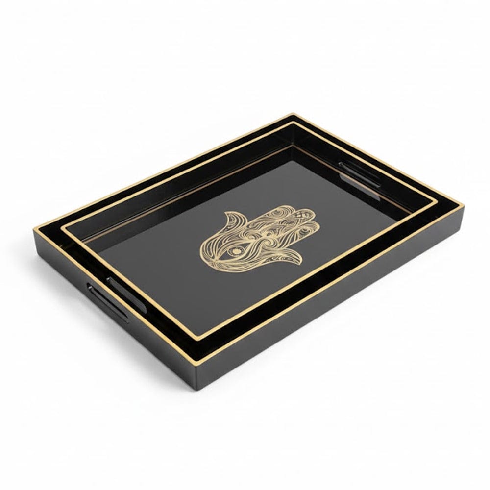 Alpha 55 Set de 2 Plateaux Imprimé Khmissa – Protection & Style