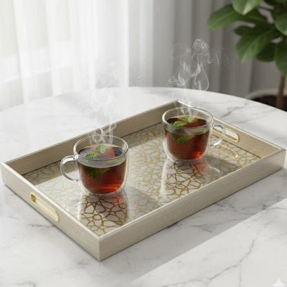 Alpha 55 Set de 2 Plateaux Miroir Dorés – Luxe & Chic