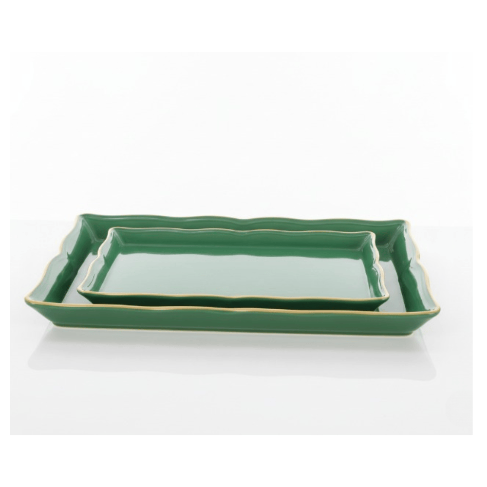 Alpha 55 Set de 2 plateaux unis pratiques