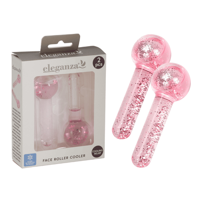Alpha 55 Set de 2 rouleaux massage effet froid en verre