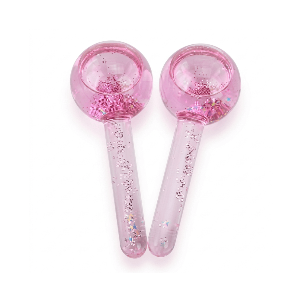 Alpha 55 Set de 2 rouleaux massage effet froid en verre
