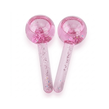 Alpha 55 Set de 2 rouleaux massage effet froid en verre