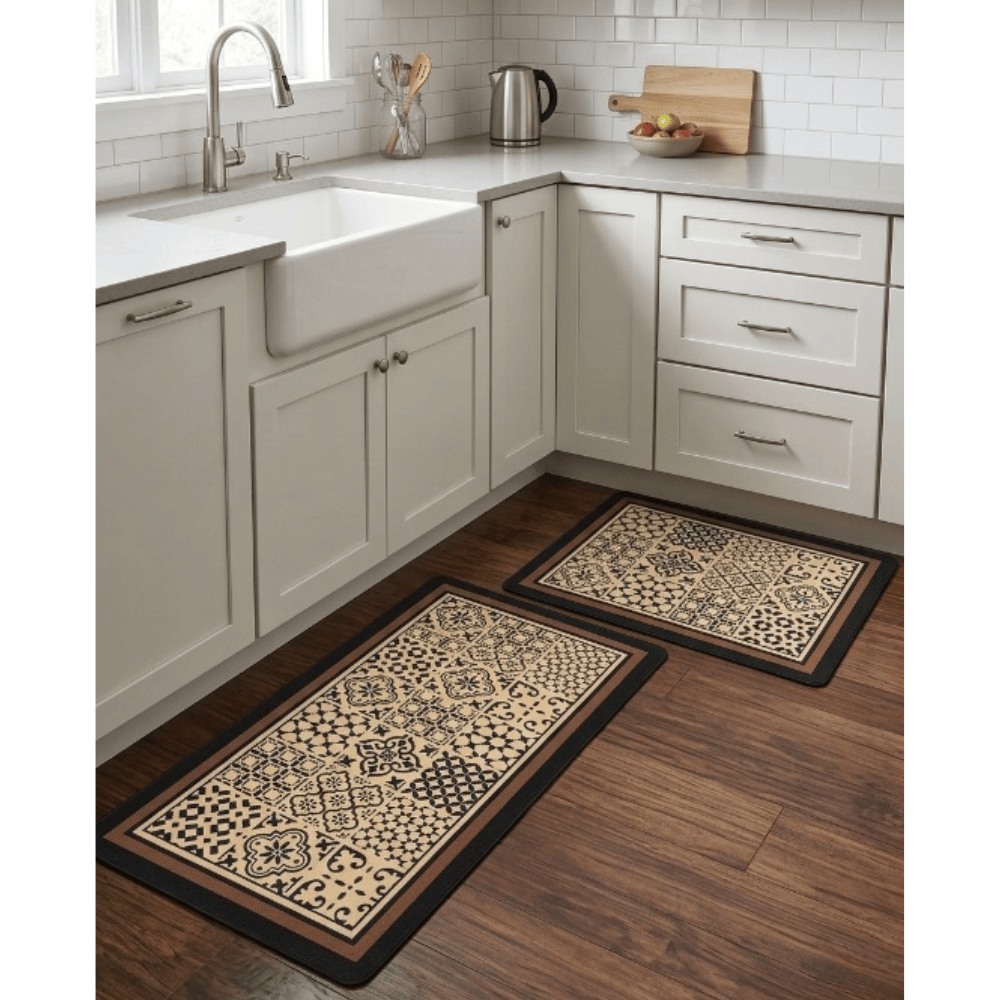 Alpha 55 Set de 2 tapis cuisine imperméables pratiques