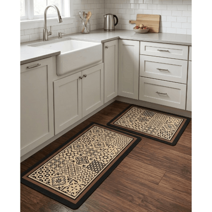 Alpha 55 Set de 2 tapis cuisine imperméables pratiques