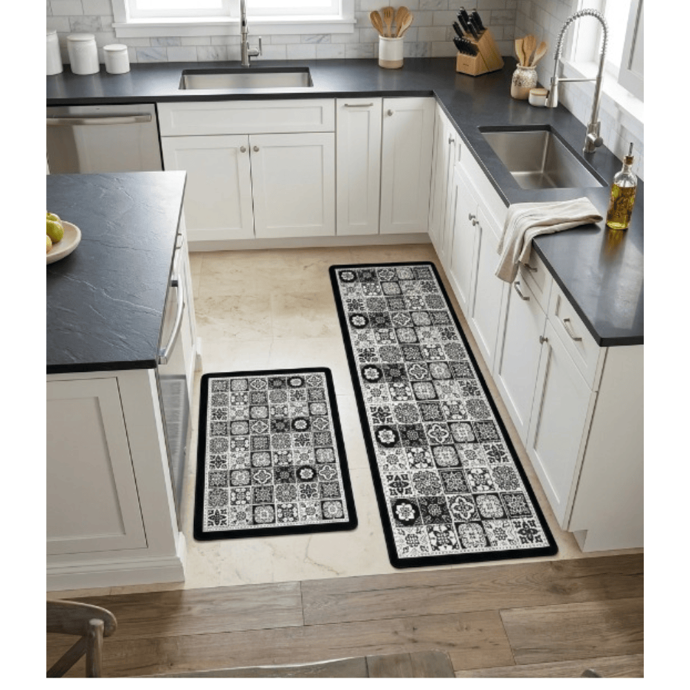 Alpha 55 Set de 2 tapis cuisine imperméables pratiques