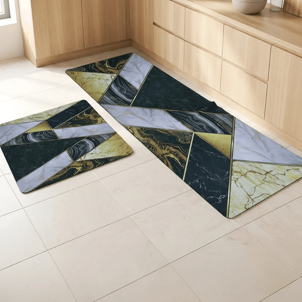 Alpha 55 Set de 2 tapis cuisine imperméables pratiques