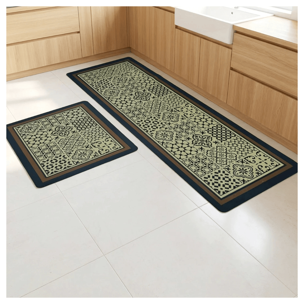 Alpha 55 Set de 2 tapis cuisine imperméables pratiques