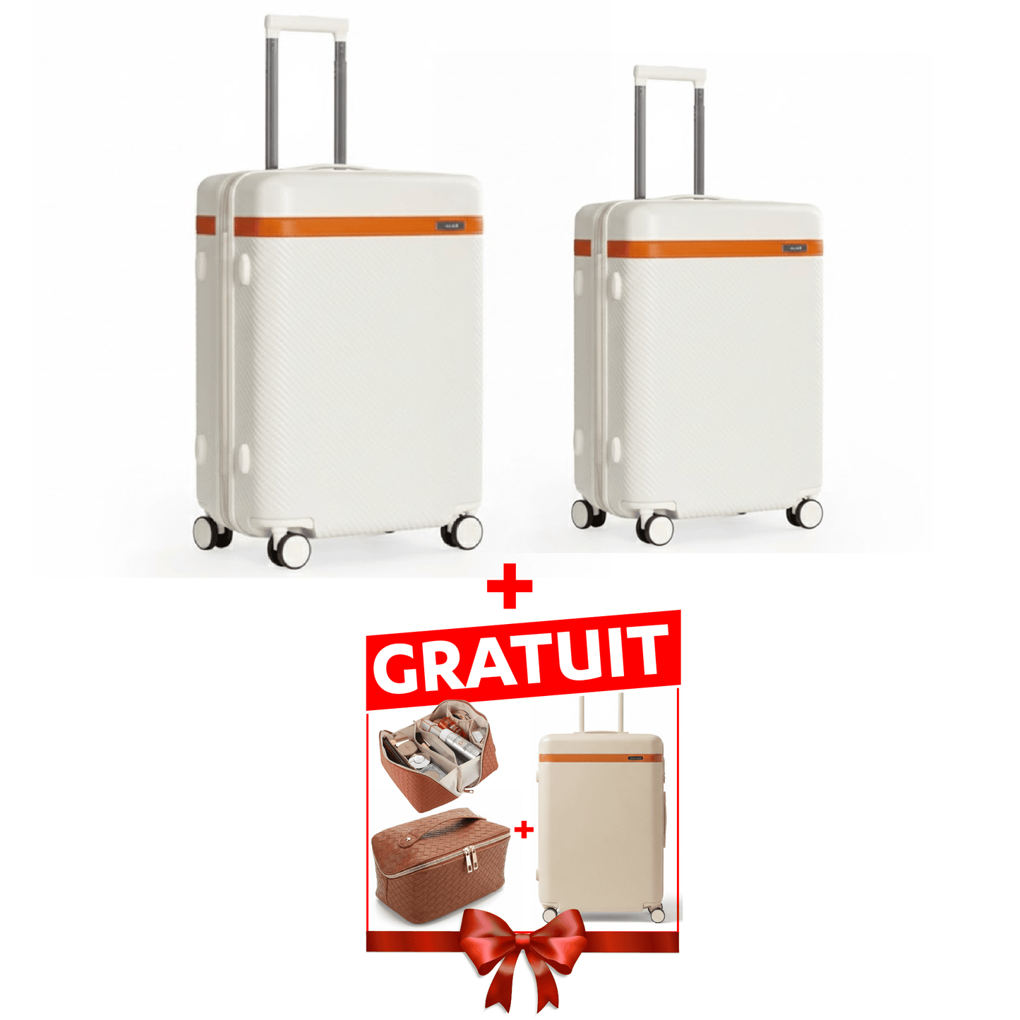 Alpha 55 Set de 2 trolley Kazonne + cabine + trousse cuir gratuit