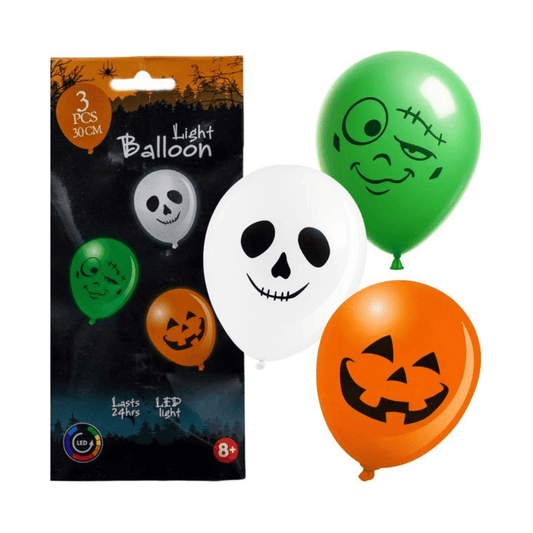 Alpha 55 Set de 3 Ballons Latex LED 30 cm – Décoration Festive