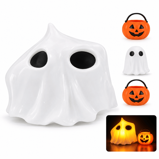 Alpha 55 Set de 3 Bougies LED Chauffe-Plat 4 cm – Halloween