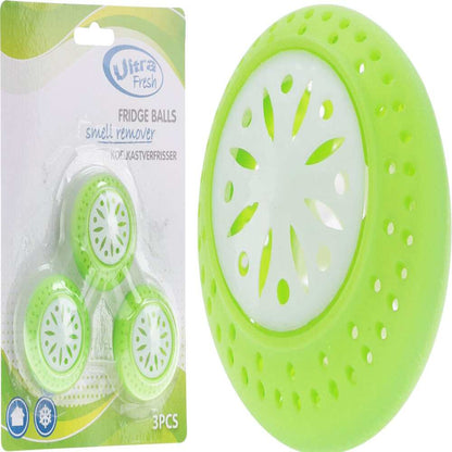 Alpha 55 Set de 3 boules anti-odeurs pour frigo