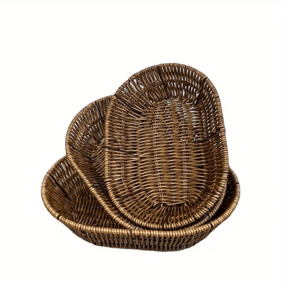 Alpha 55 Set de 3 Paniers à Pain en Bambou