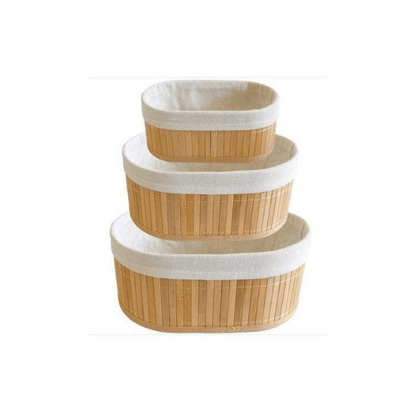 Alpha 55 Set de 3 paniers à pain ovales pratiques