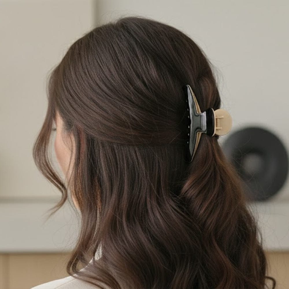 Alpha 55 Set de 3 pinces en plastique pois noir