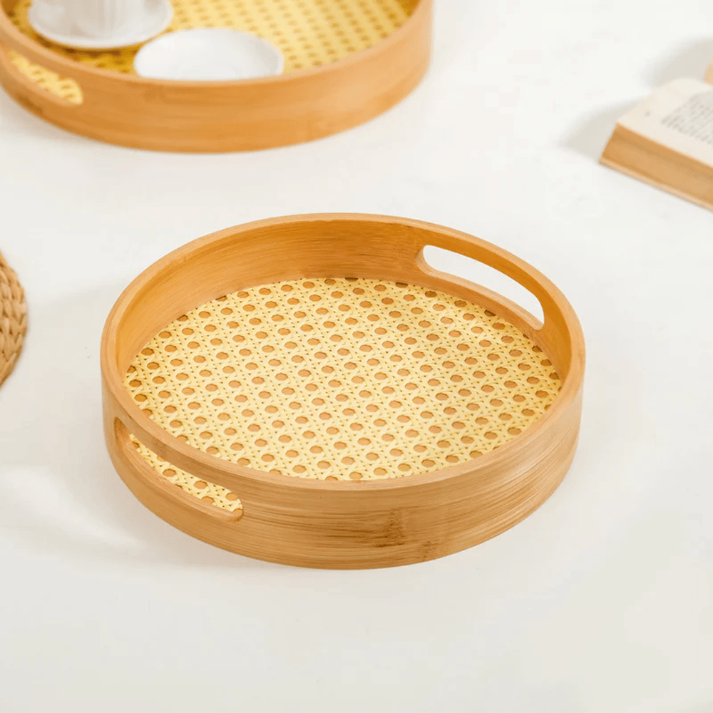 Alpha 55 Set de 3 Plateaux Cannage
