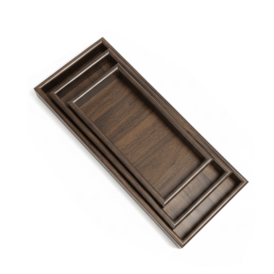 Alpha 55 Set de 3 Plateaux en Bambou