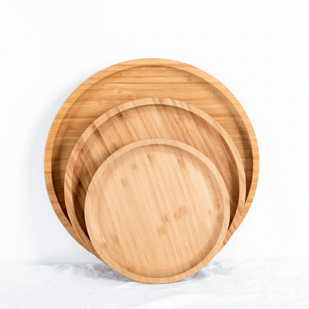 Alpha 55 Set de 3 Plats en Bambou