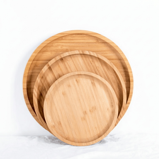 Alpha 55 Set de 3 Plats en Bambou