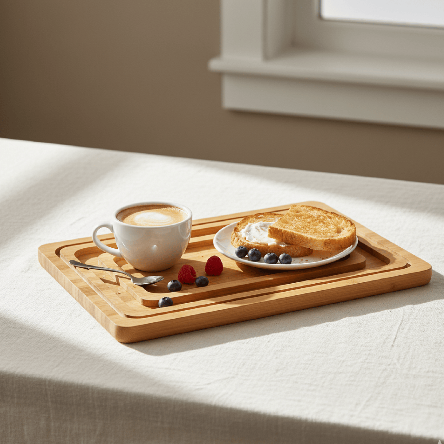 Alpha 55 Set de 3 Plats en Bambou – Naturels & Polyvalents