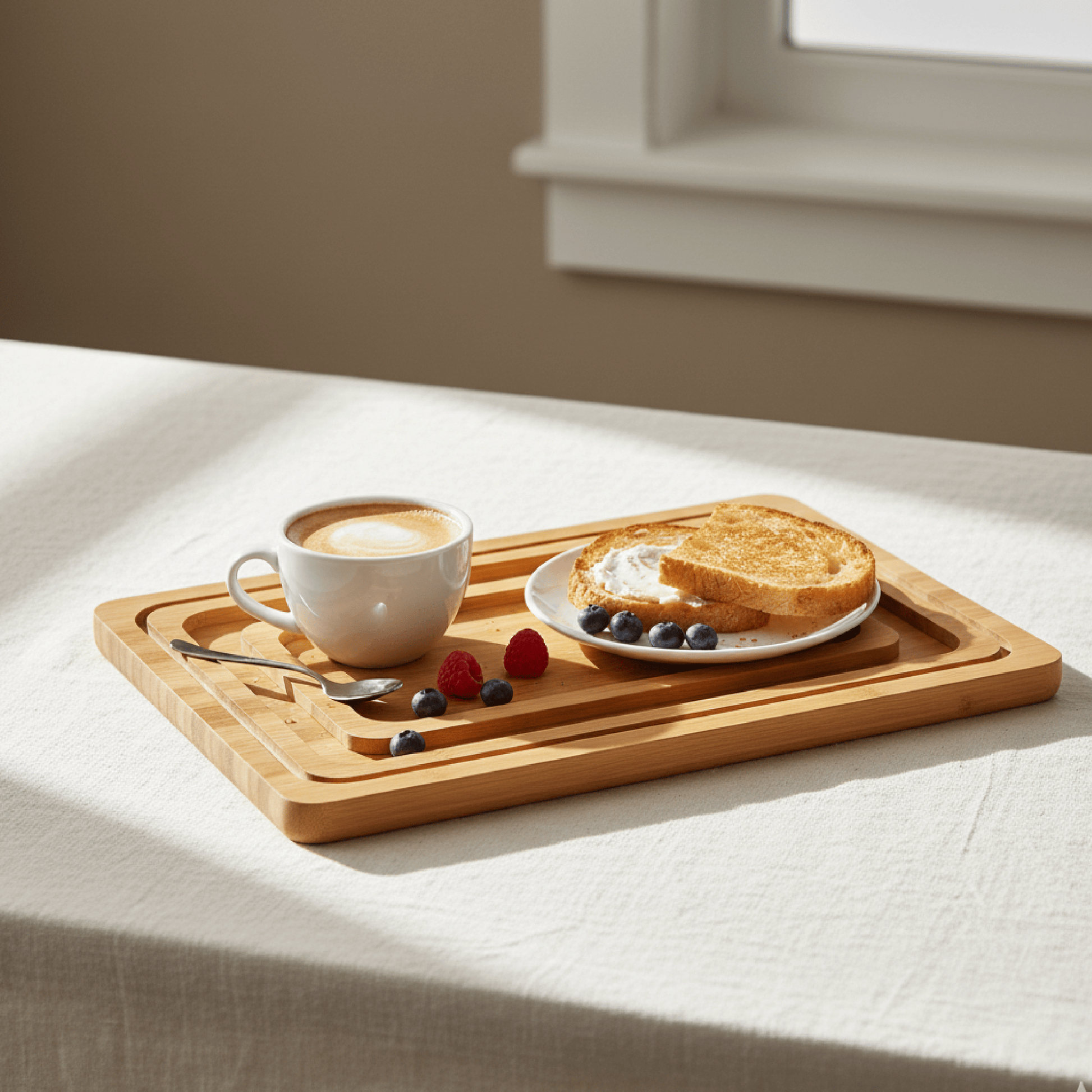 Alpha 55 Set de 3 Plats en Bambou – Naturels & Polyvalents